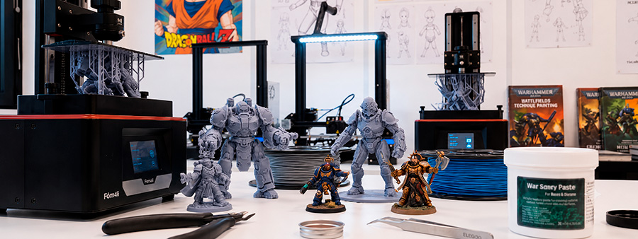 Imprimante 3D en cours d'impression à l'atelier Edumanga