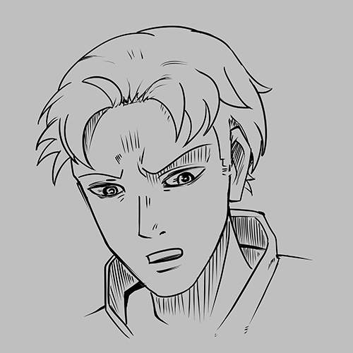 Planche de bande dessinée encrée réalisée en cours de dessin BD Edumanga